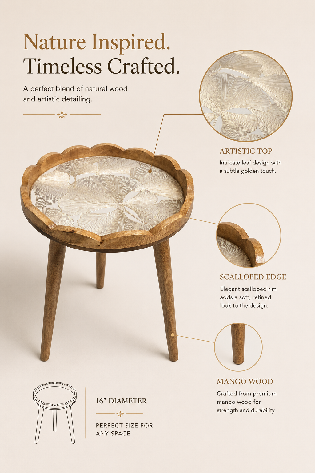 Scallop Table Genko