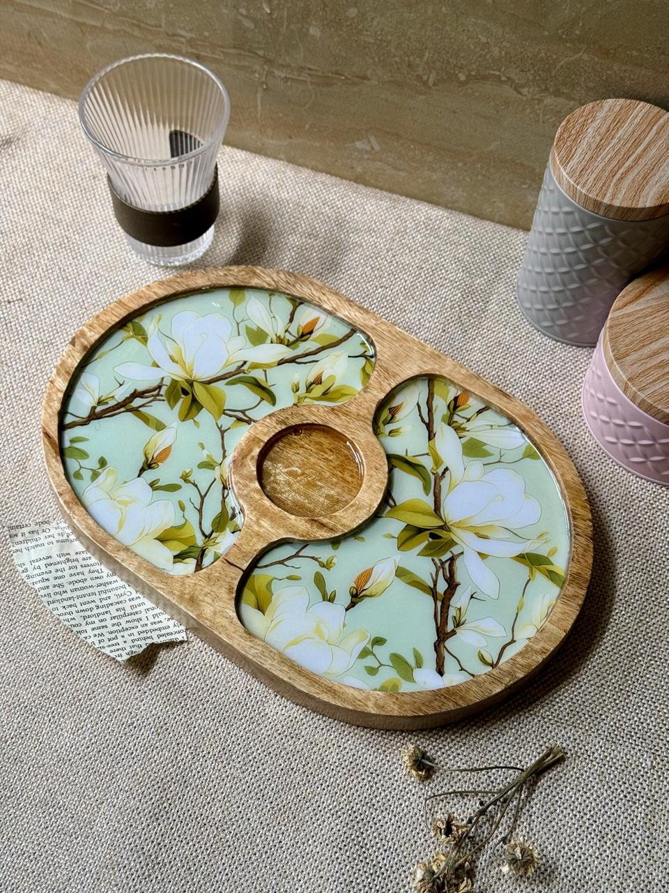 Floral Magnolia Serving Platter