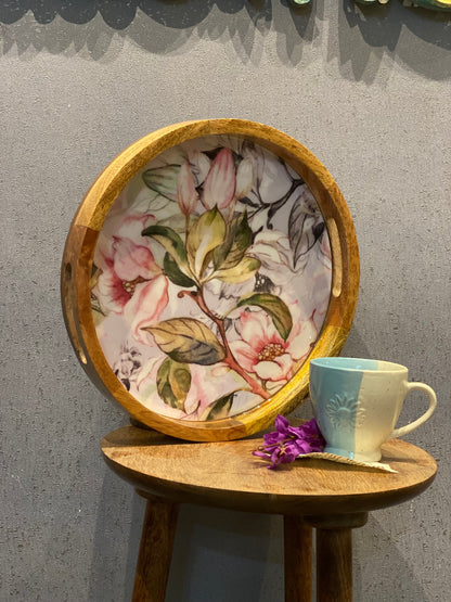 New Grey Round Tray