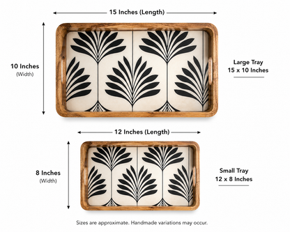 Hanging leaf Rectangle Tray set