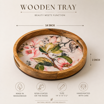 New Grey Round Tray
