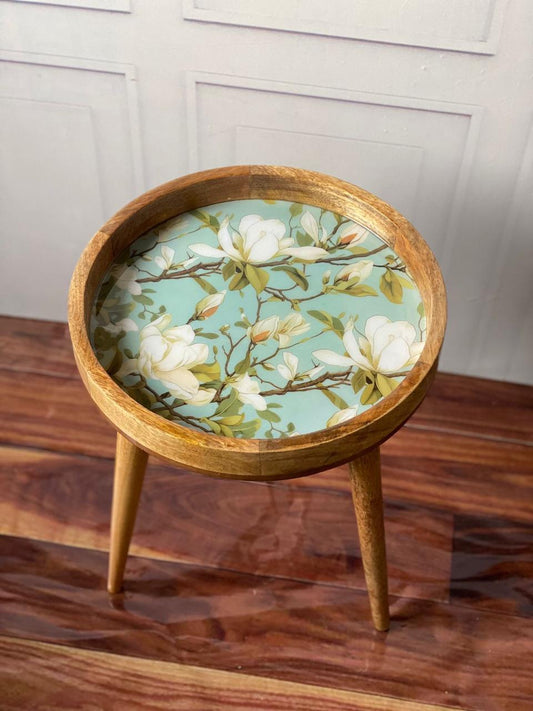 Green magnolia epoxy Table