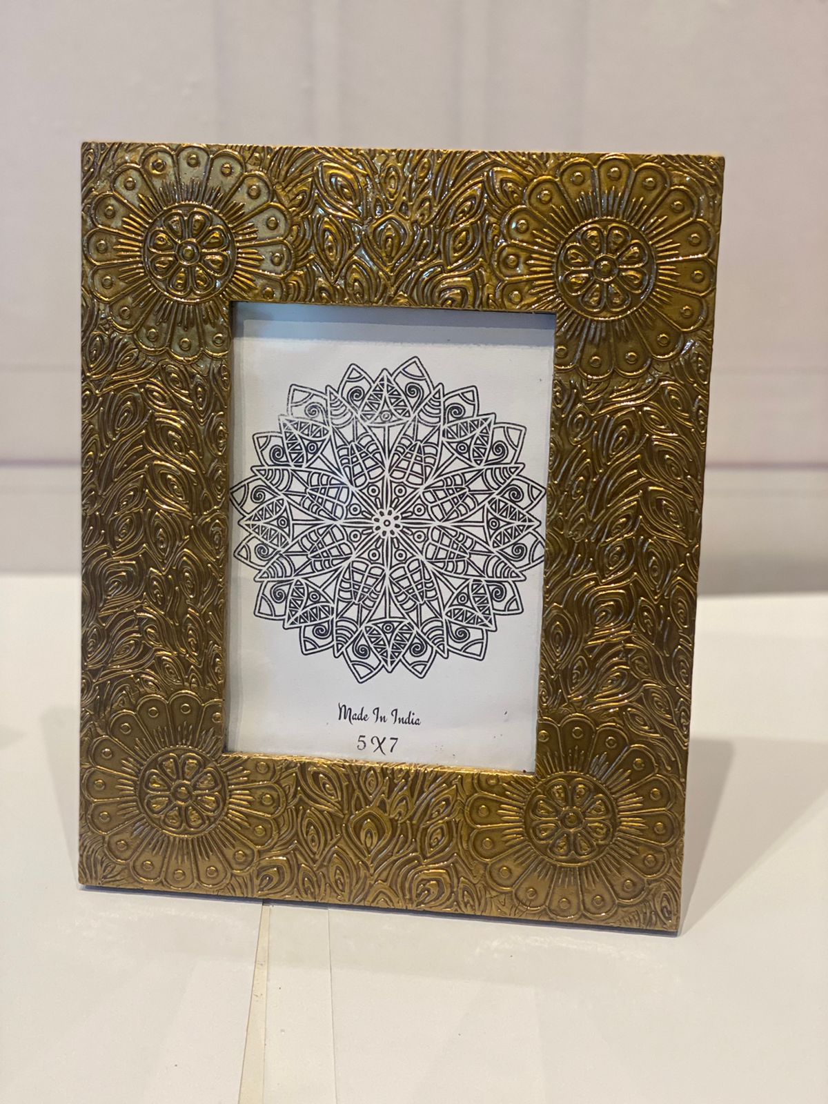 Golden Petal Photo Frame