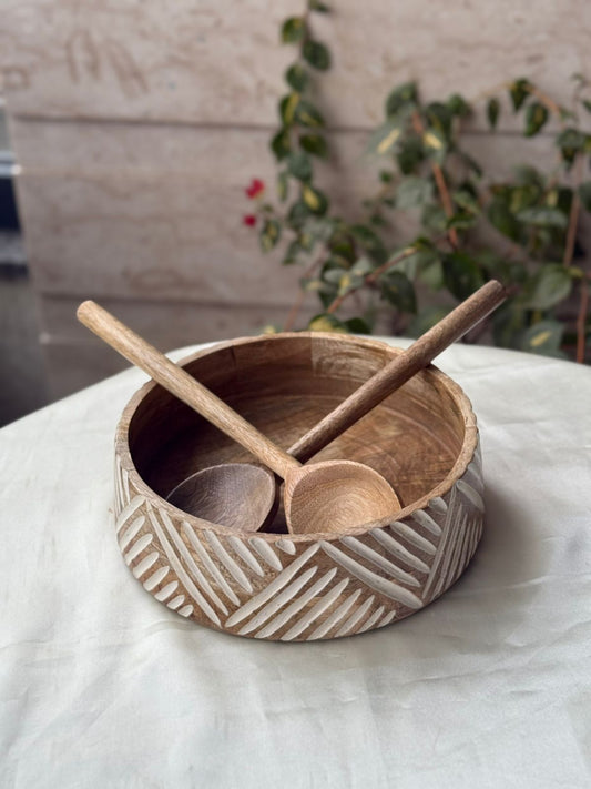 Wooden Carved Bowl