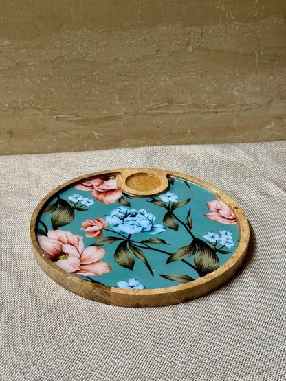 WOODEN CHIP AND DIP PLATTER