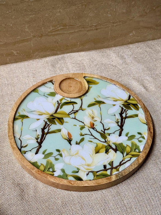Magnolia Bloom Chip and Dip Platter