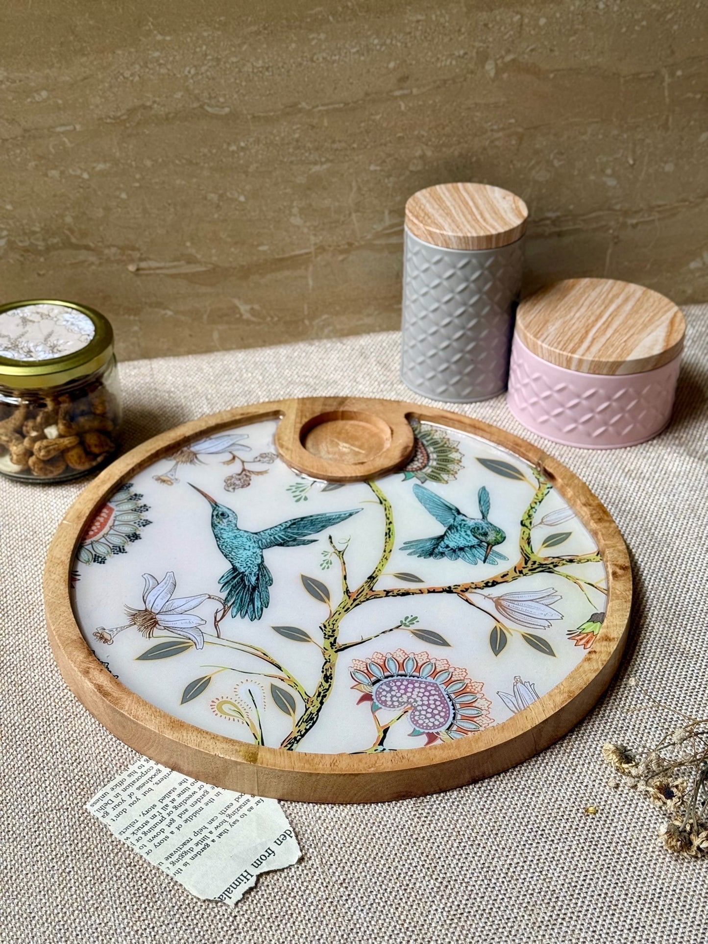 WOODEN CHIP AND DIP PLATTER 6