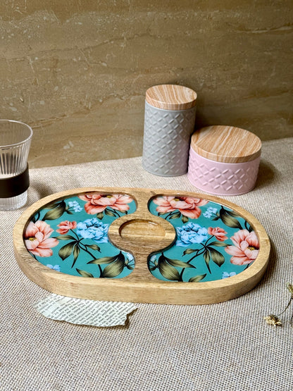 Bordeaux Artisan Wood Tray with Dip 2