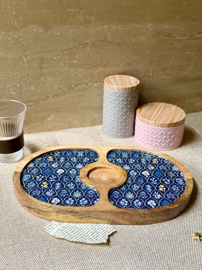 Bordeaux Artisan Wood Tray with Dip 5