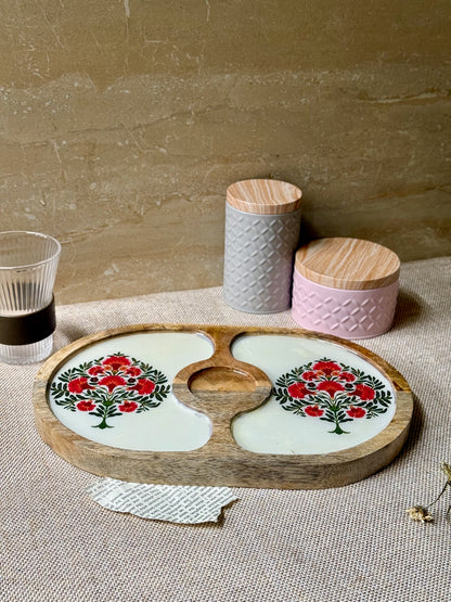 Bordeaux Artisan Wood Tray with Dip 7