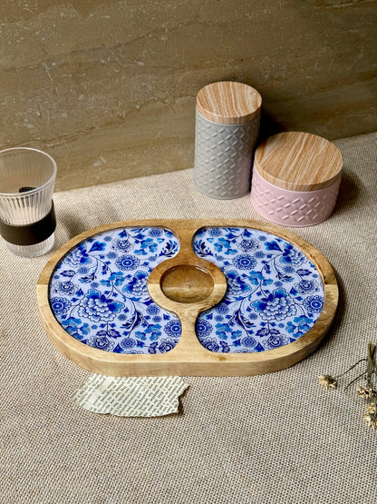 Bordeaux Artisan Wood Tray with Dip 8