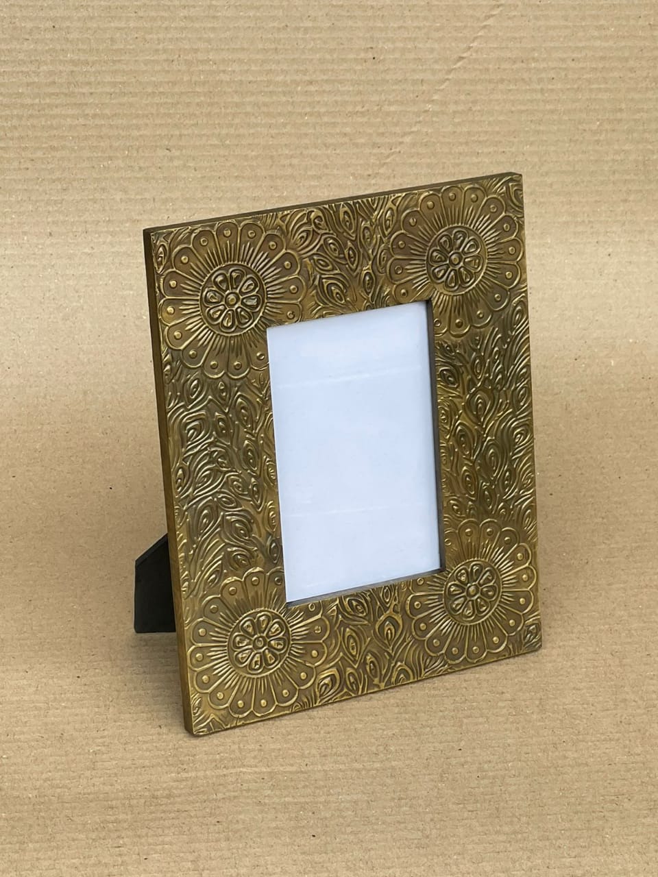Golden Petal Photo Frame