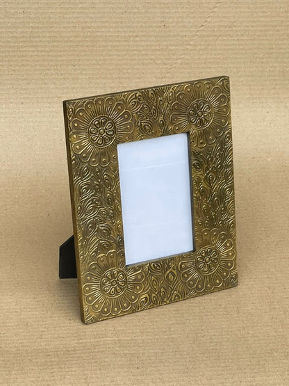Golden Petal Photo Frame