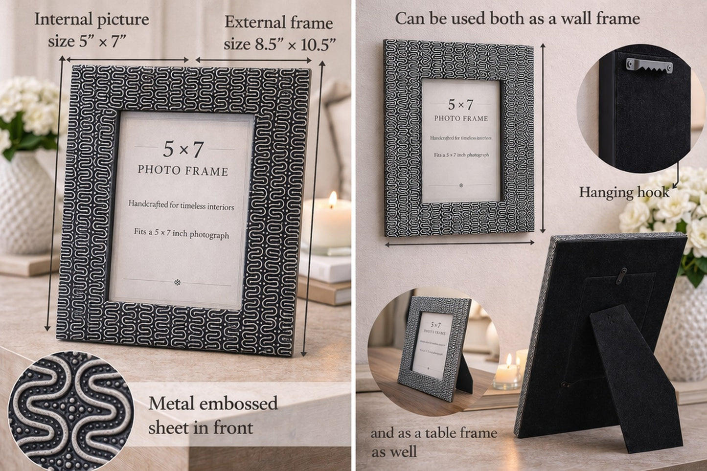 Midnight Wave Photo Frame