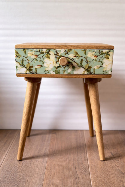 Magnolia Mango Wood Bedside Table with Drawer