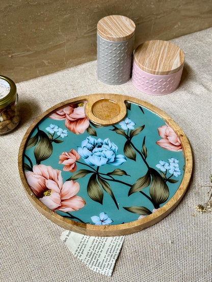 WOODEN CHIP AND DIP PLATTER